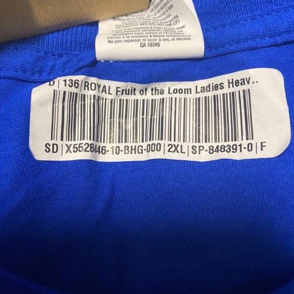 I hate Mornings Dog Fruit Of The Loom Blue T-Shirt Women’s Size 2XL - Picture 11 of 12